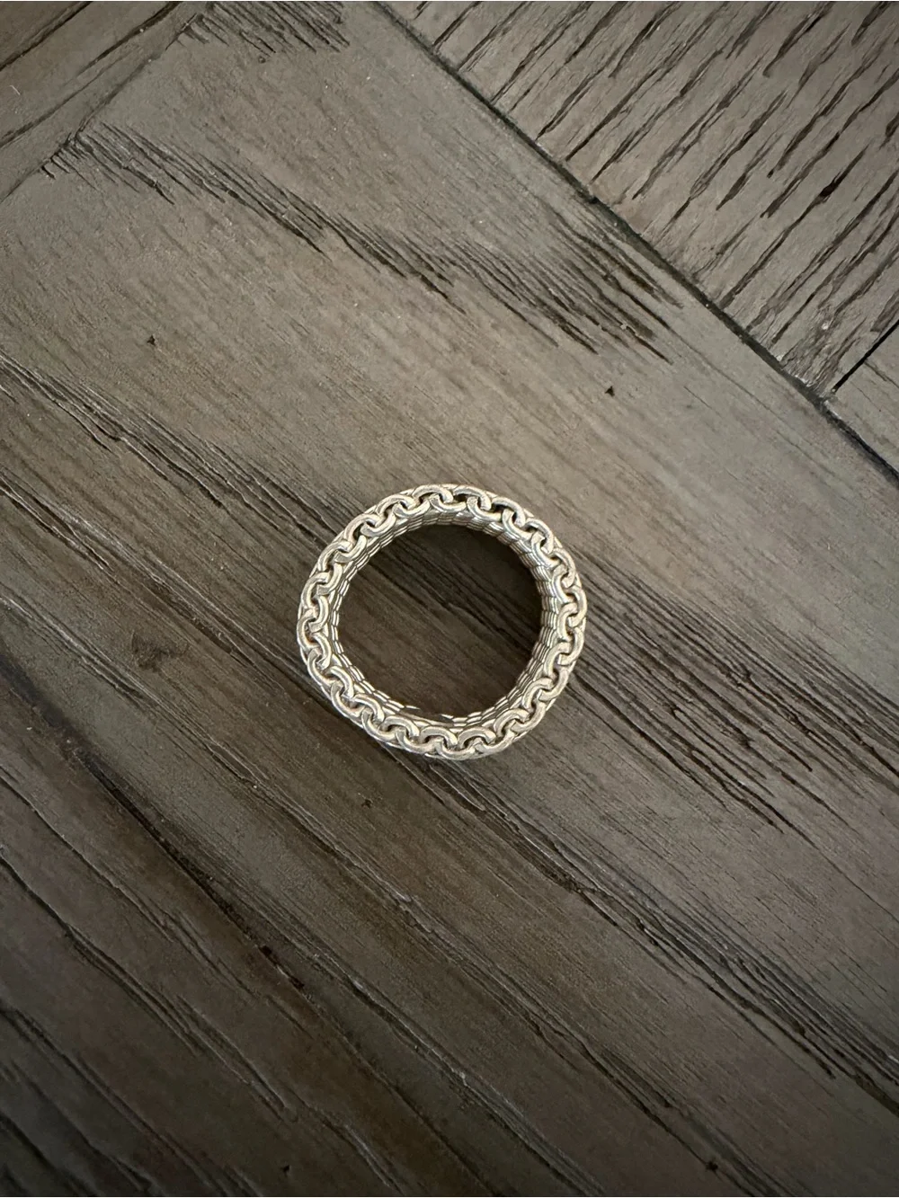 Tiffany & Co. Silver Mesh Band Ring